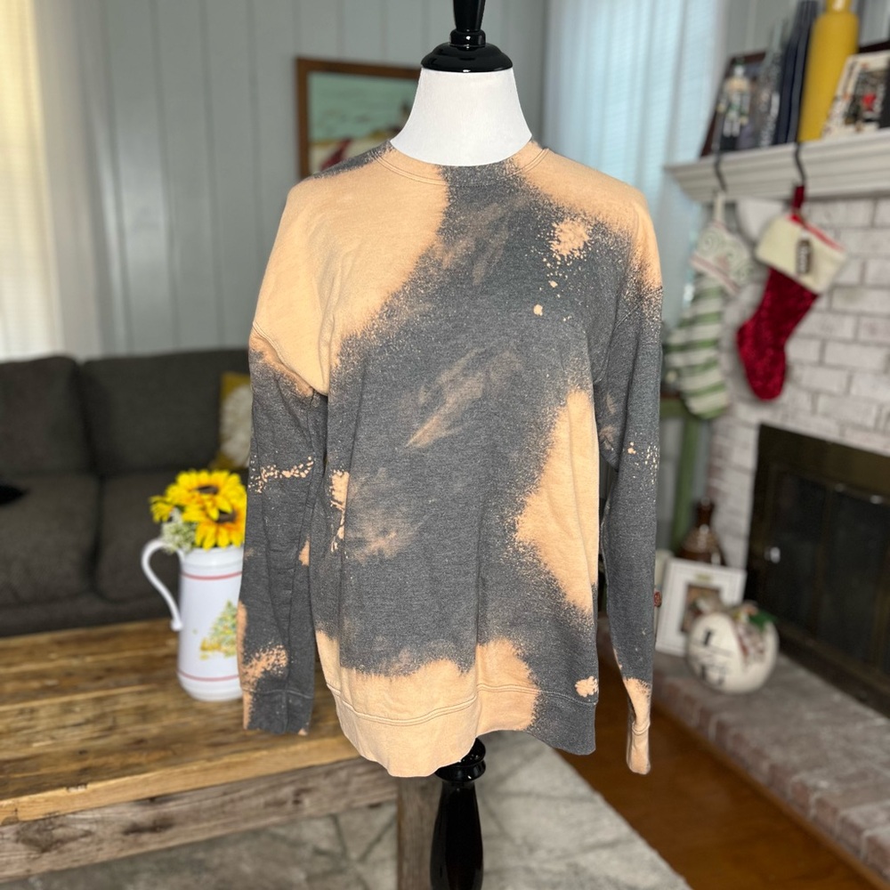 Tultex bleach long sleeve sweatshirt